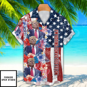 Funny Trump Face Hawaiian Shirt