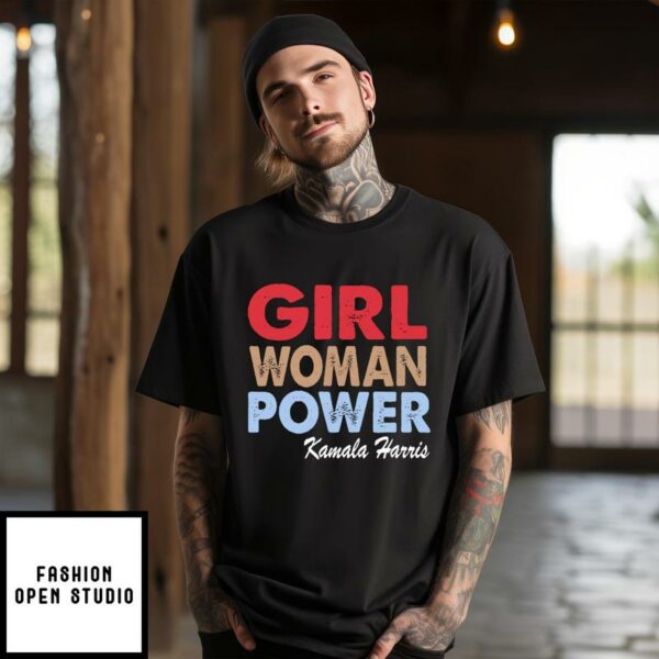 Girl Woman Power Kamala Harris T-Shirt