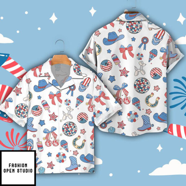 Howdy 4th Of July Hawaiian Shirt, Western Independence Day Shirt