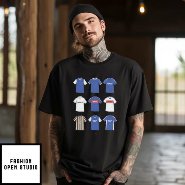 Ipswich Retro T-Shirt Illustrated Football T-Shirt