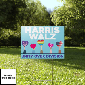 Kamala Walz Unity Over Division Yard Sign 1