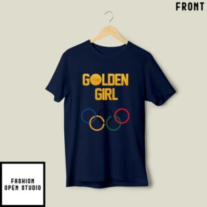 Katie Ledecky Golden Girl USA Swimmer Olympic Paris 2024 T-Shirt