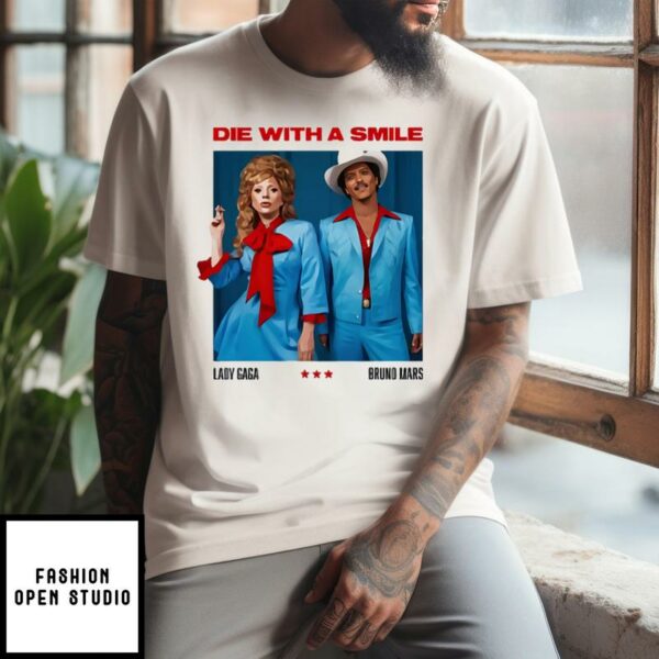 Lady Gaga And Bruno Mars Die With A Smile Ringer T-Shirt