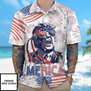 No More Bullsht Trump Make Great Again Hawaiian Shirt