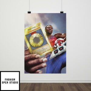 Noah Lyles Gold Medalist Poster