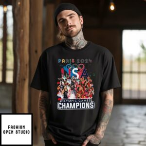 Paris 2024 USA Basketball Olympic Games Champions T-Shirt