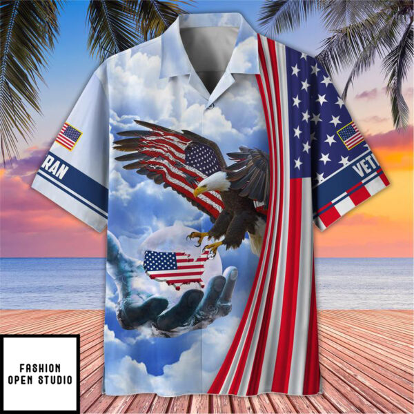 Patriotic 4th Of July Proud Veteran Hawaiian Shirt