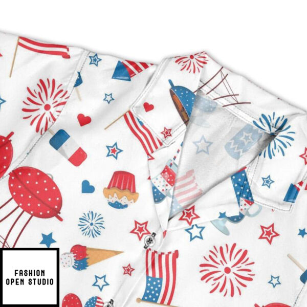 Patriotic Grilling BBQ Smoke Hawaiian Shirt