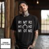 R1 MT R2 H1 H2 M1 OT M2 Final Fantasy XIV T-Shirt