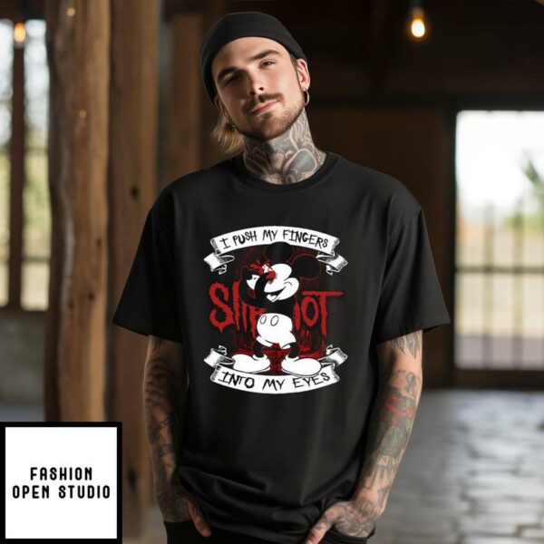 Slipknot Mickey Mouse I Push My Fingers Into My Eyes T-Shirt