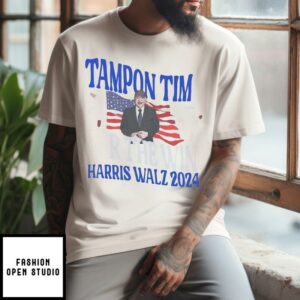 Tampon Tim For the Win Harris Walz 2024 T-Shirt