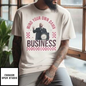 Tampon Tim Walz Mind Your Own Damn Business T-Shirt