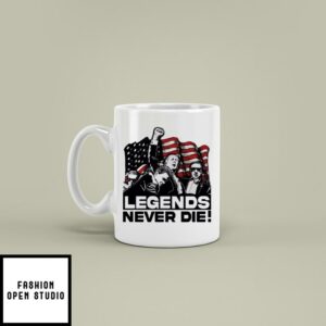 Trump 24 Bloody Ear Assassination Legends Never Die Take America Back Mug 1