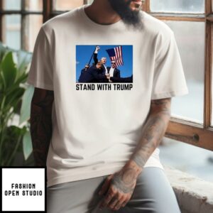 Trump Shooting Stand With Trump T-Shirt