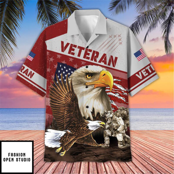 Veteran Tropical  Hawaiian Beach Shirt