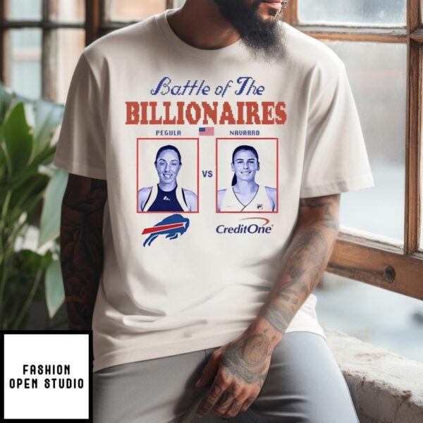 Battle Of The Billionaires Pegula Vs Navarro T-Shirt