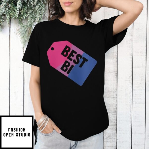 Bisexual T-Shirt  Best Bi  Funny Pun Lover Bi Pride LGBT Community Gift