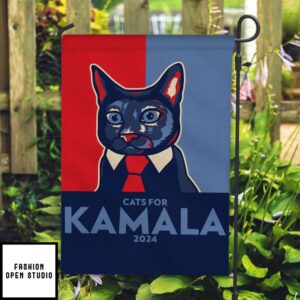 Cats For Kamala Harris 2024 Garden Flag