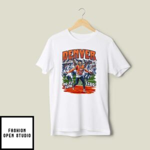 Denver Broncos No Fly Zone SZ80′ Dark Horse X Pat Surtain 2 T-Shirt