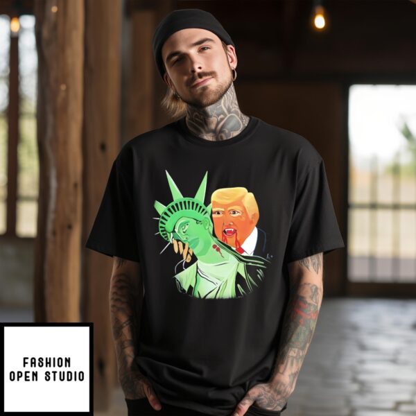 Donald Trump Blood Sucker Statue Of Liberty Shirt