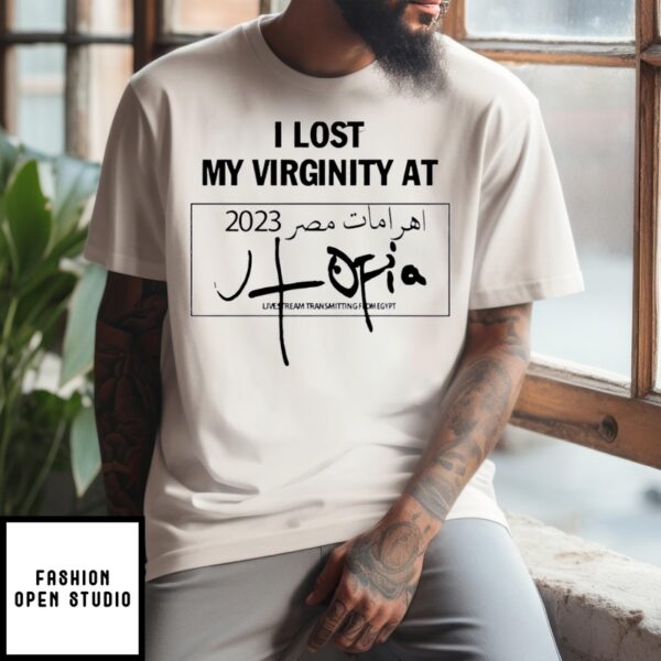 I Lost My Virginity At 2023 Livestream Transmitting From Egypt Shirt