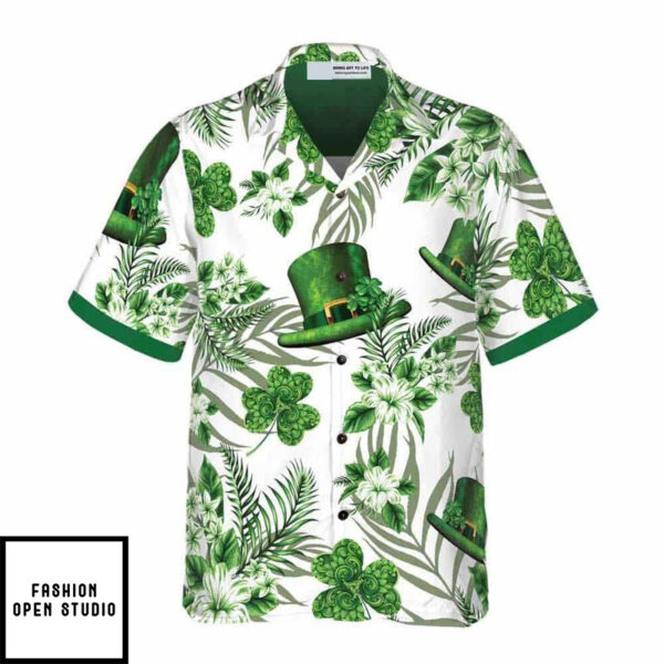 Ireland Green Hat Erin Go Braugh Hawaiian Shirt