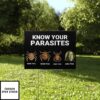 Kamala Harris Know Your Parasites Deer Tick Dog Tick Wood Tick Luna Tick Yard Sign