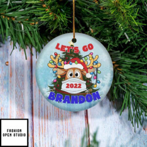 Let’s Go Brandon Christmas Ornament