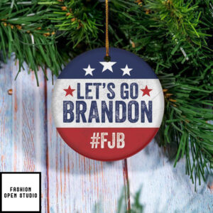 Let’s Go Brandon FJB Christmas Ornament