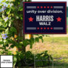 Unity Over Division Harris Walz Yard Sign