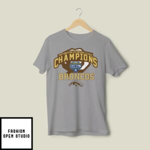 Western Michigan Broncos 2017 Goodyear Cotton Bowl Classic Champions Broncos T-Shirt