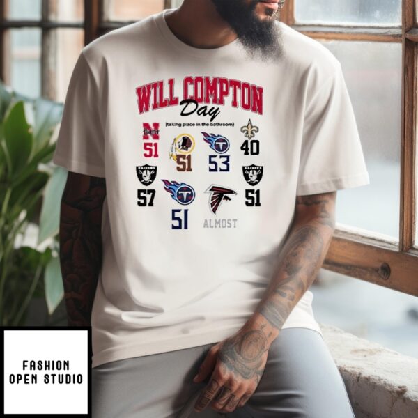 Will Compton Day Taking Place In The Bathroom T-Shirt