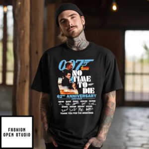 007 James Bond No Time To Die 62Nd Anniversary 1962-2024 T-Shirt