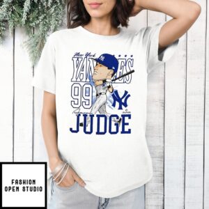 Aaron Judge New York Yankees Signature Caricature T T-Shirt