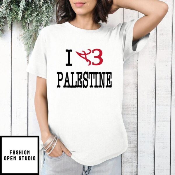 Alabama Crimson Tide I Love Palestine T-Shirt