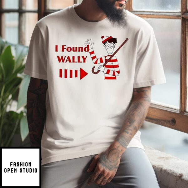 Book Character Red And White I Found Wally T-Shirt