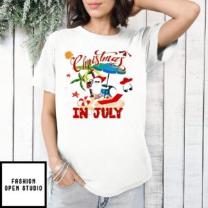 Christmas In July Summer Santa Light T-Shirt