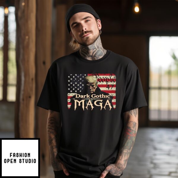 Dark Gothic Maga Trump We People 45 47 T-Shirt