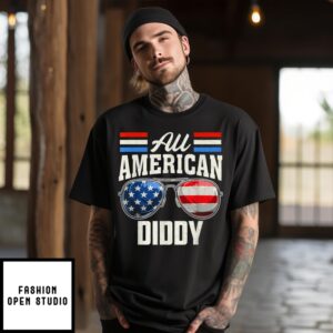 Free Diddy T-Shirt All American Diddy 4Th Of July Family