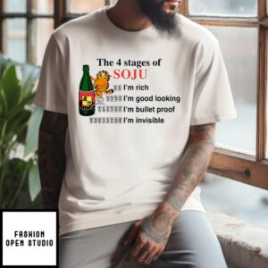 Garfield The 4 Stages Of Soju T-Shirt