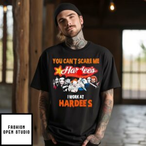 Horror Characters You Cant Scare Me I Work At Hardees Vintage T Shirt 1