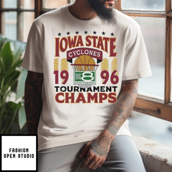 Iowa State Basketball 1996 Big 8 Conference Champions T-Shirt