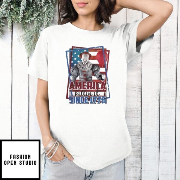 It Pennywise T-Shirt America Killin Il Since 1776 Clown