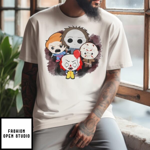 It Pennywise T-Shirt Horror Film Characters Cute Clown