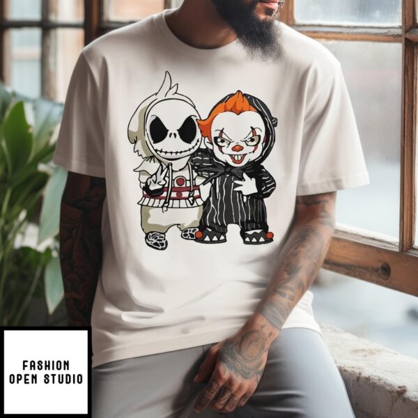 It Pennywise T-Shirt Jack Skellington With Pennywise