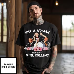 Just A Woman Who Loves Phil Collins Thank You For The Memories Vintage 2024 T-Shirt