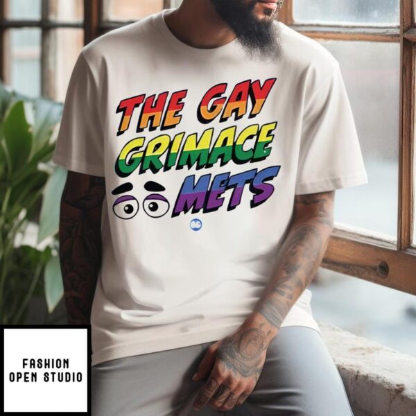 LGBTQ The Gay Grimace Mets 2024 T-Shirt