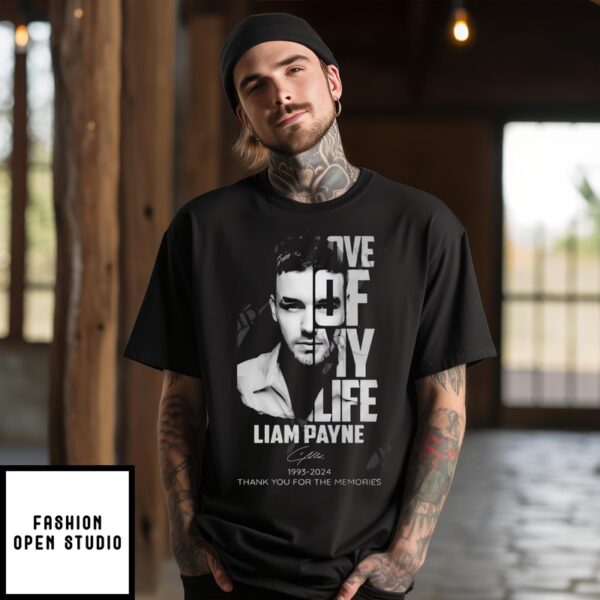 Liam Payne Love Of My Life 1993 2024 Thank You For The Memories Signature T-Shirt