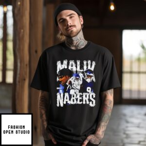 Malik Nabers New York Giants Vintage Signature T-Shirt