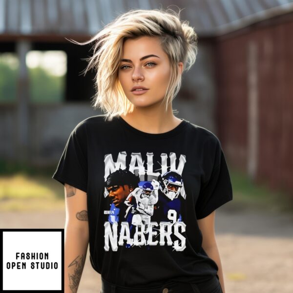 Malik Nabers New York Giants Vintage Signature T-Shirt